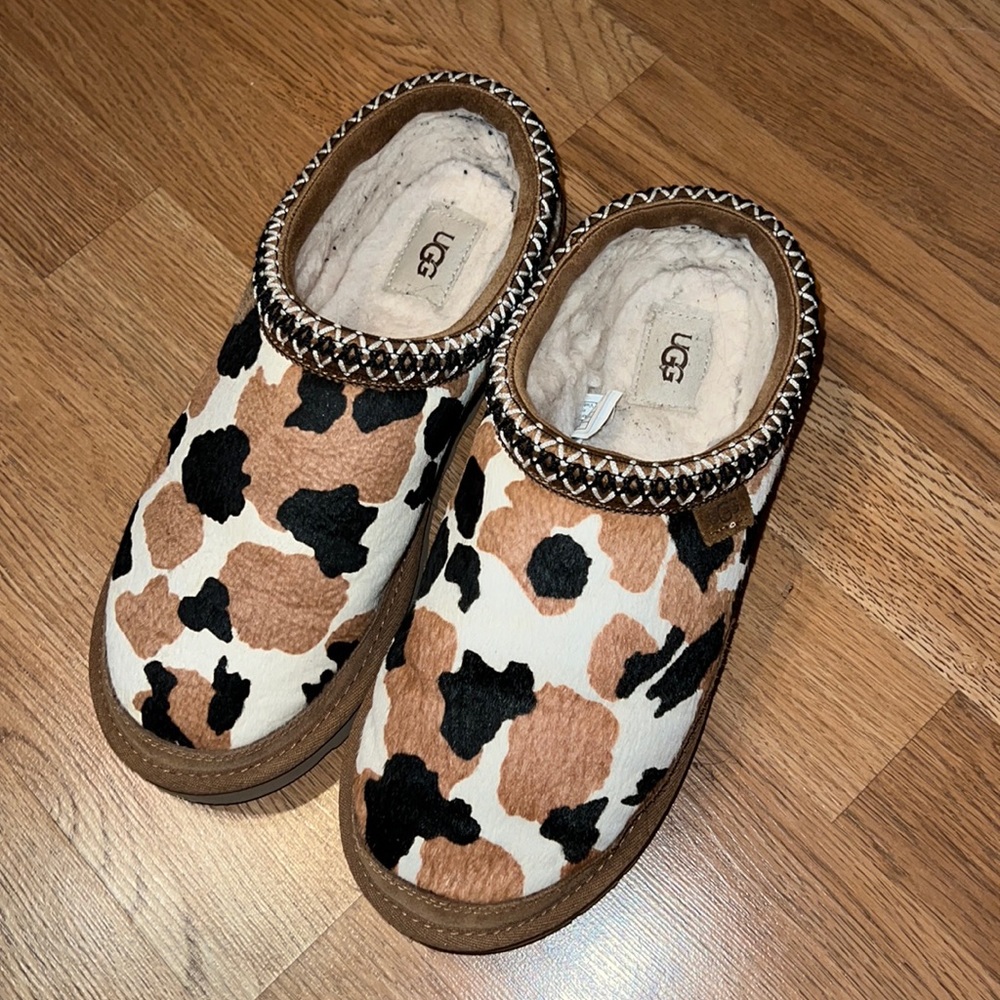 Cow Print Ugg Slippers